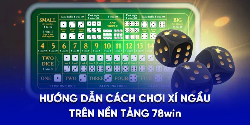 Hướng Dẫn Cách Chơi Xí Ngầu Luôn Thắng Cho Người Mới 2025 2 Hướng dẫn cách chơi xí ngầu trên nền tảng 78WIN