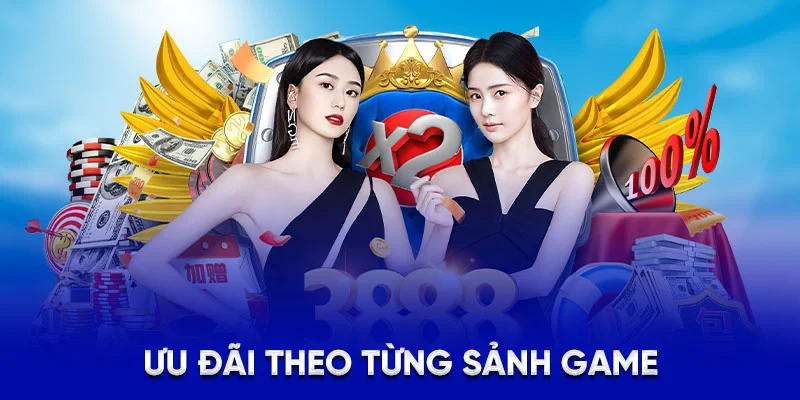 Ưu đãi theo từng sảnh game